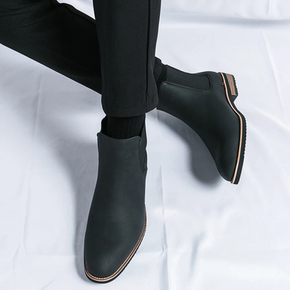 Alderton Men's Chelsea Boots Slip On Leather Smart Casual