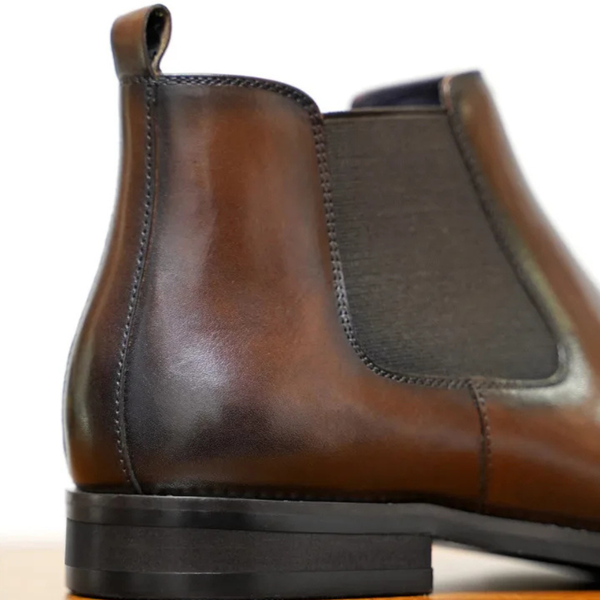 Ironridge Men's Polished Leather Ankle Boots