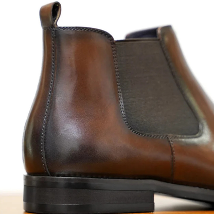 Ironridge Men's Polished Leather Ankle Boots