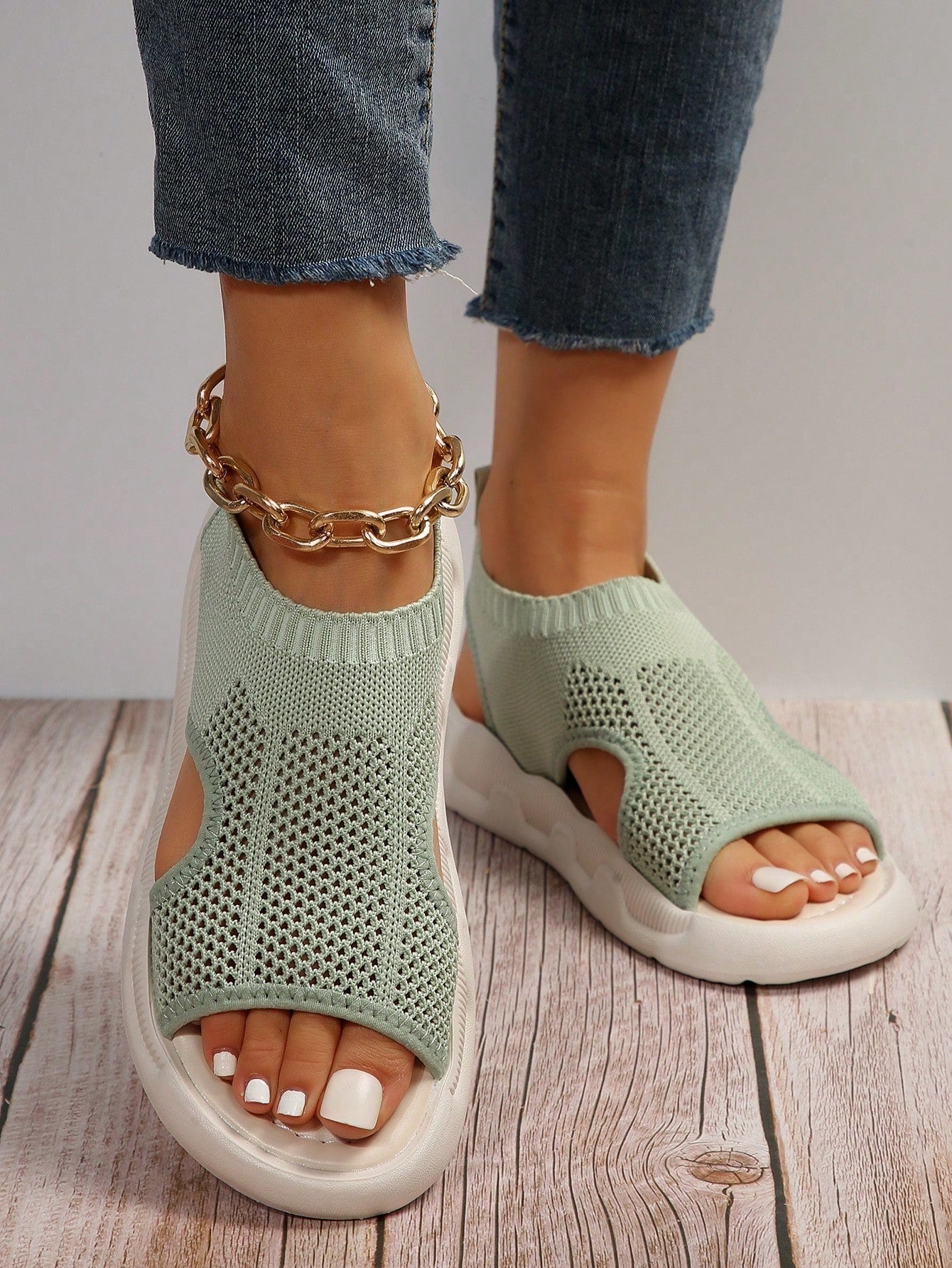 Luna | Women's Casual Open Toe Slip-On Platform Sandals