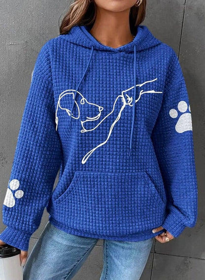 Women's Hoodie Cute Dog Print Soft - Vonnera