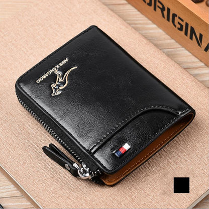 Compact Leather Wallet Rfid Blocking