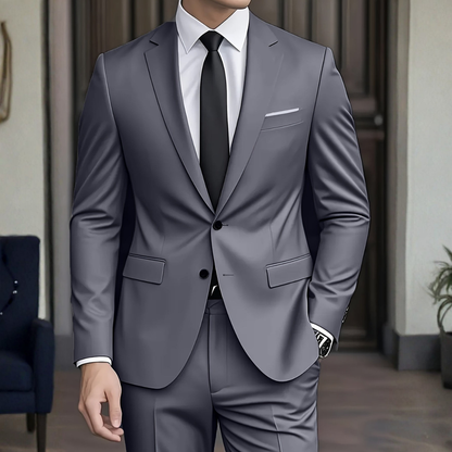 Men's Two Piece Suit Single Breasted Notch Lapel