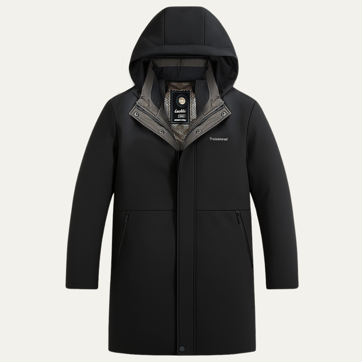 Men's Waterproof Parka Thickened Warm Hooded Coat - Vonnera