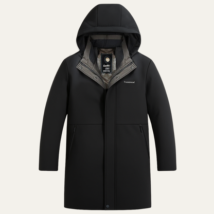 Men's Waterproof Parka Thickened Warm Hooded Coat - Vonnera