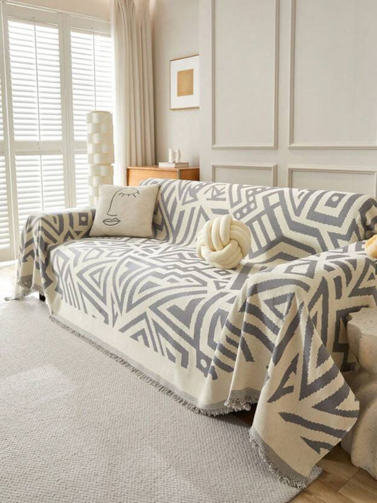 Chenille Sofa Throw Towel Bohemian Style - Vonnera