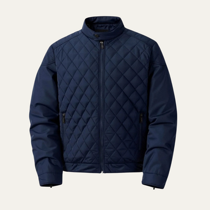 Men's Quilted Navy Jacket - Vonnera