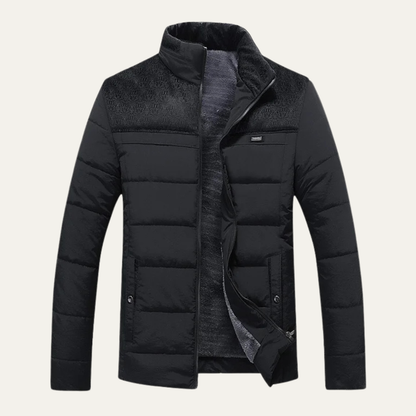 Men's Insulated Puffer Jacket Plush Winter Coat