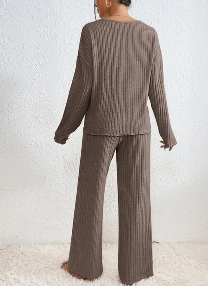 Women's 2-Piece V-Neck Knit Set