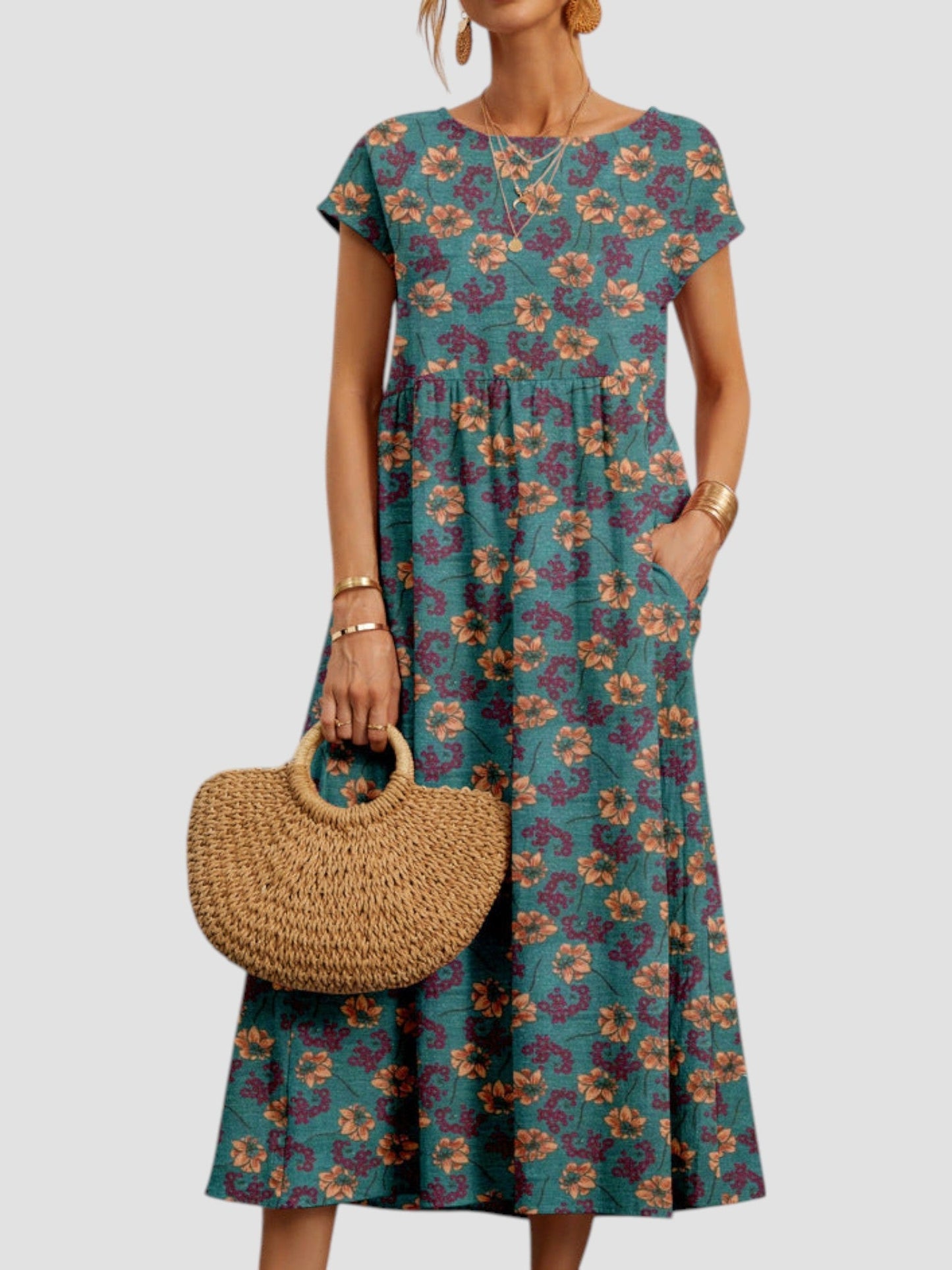 Women's Vintage Maxi Dress