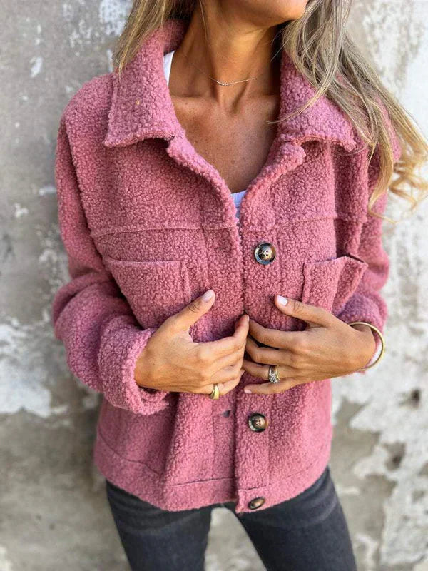 Women's Textured Button Front Jacket