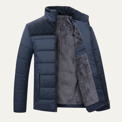 Men's Insulated Puffer Jacket Plush Winter Coat