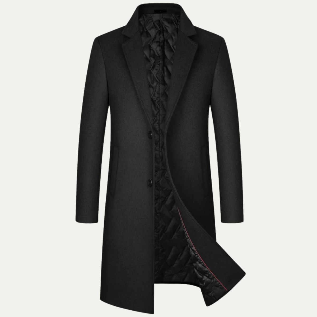 Men's Longline Wool Winter Jacket - Vonnera