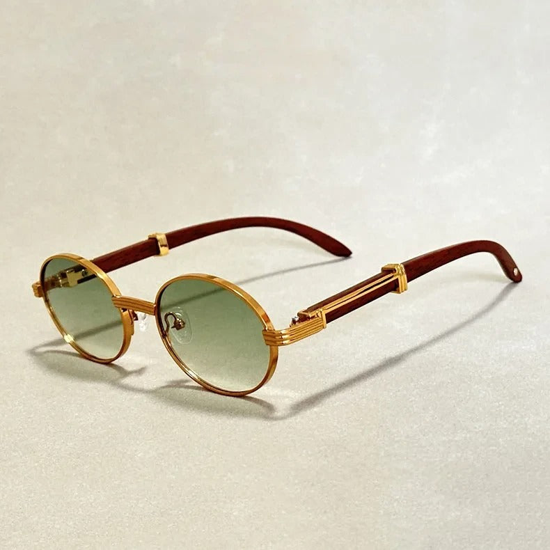 Alessio Round Metal Sunglasses - Vonnera