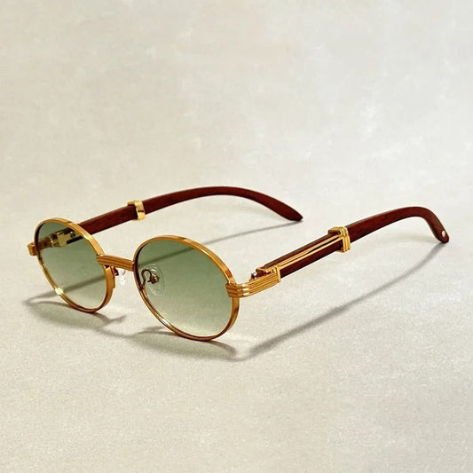 Alessio Round Metal Sunglasses - Vonnera