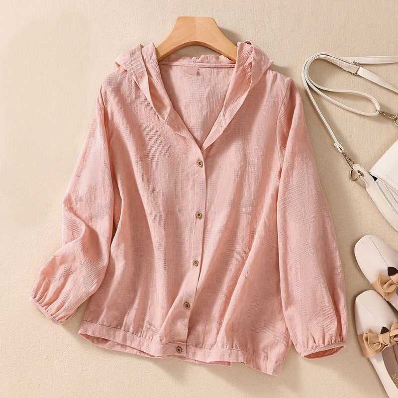 Relaxed Fit Hooded Shirt