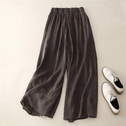 Women's Wide Leg Elastic Waist Flowy Pants