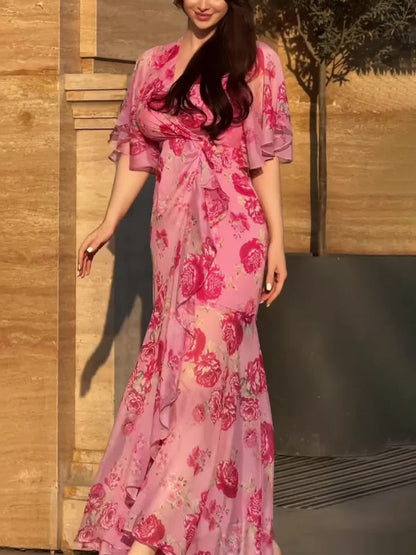 Women's Wrap Dress Retro Style