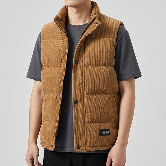 Men's Corduroy Vest - Vonnera