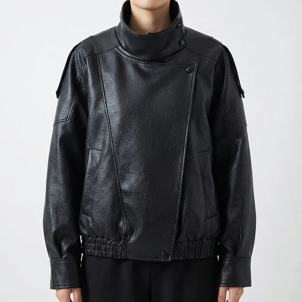 Pebble Leather Jacket - Vonnera