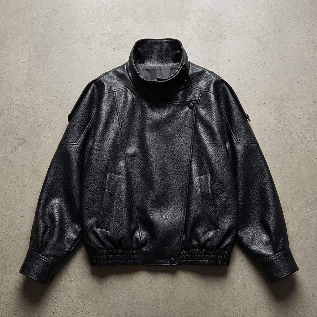 Milan Leather Jacket Pebble Grain - Vonnera