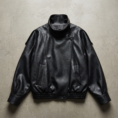 Milan Leather Jacket Pebble Grain - Vonnera