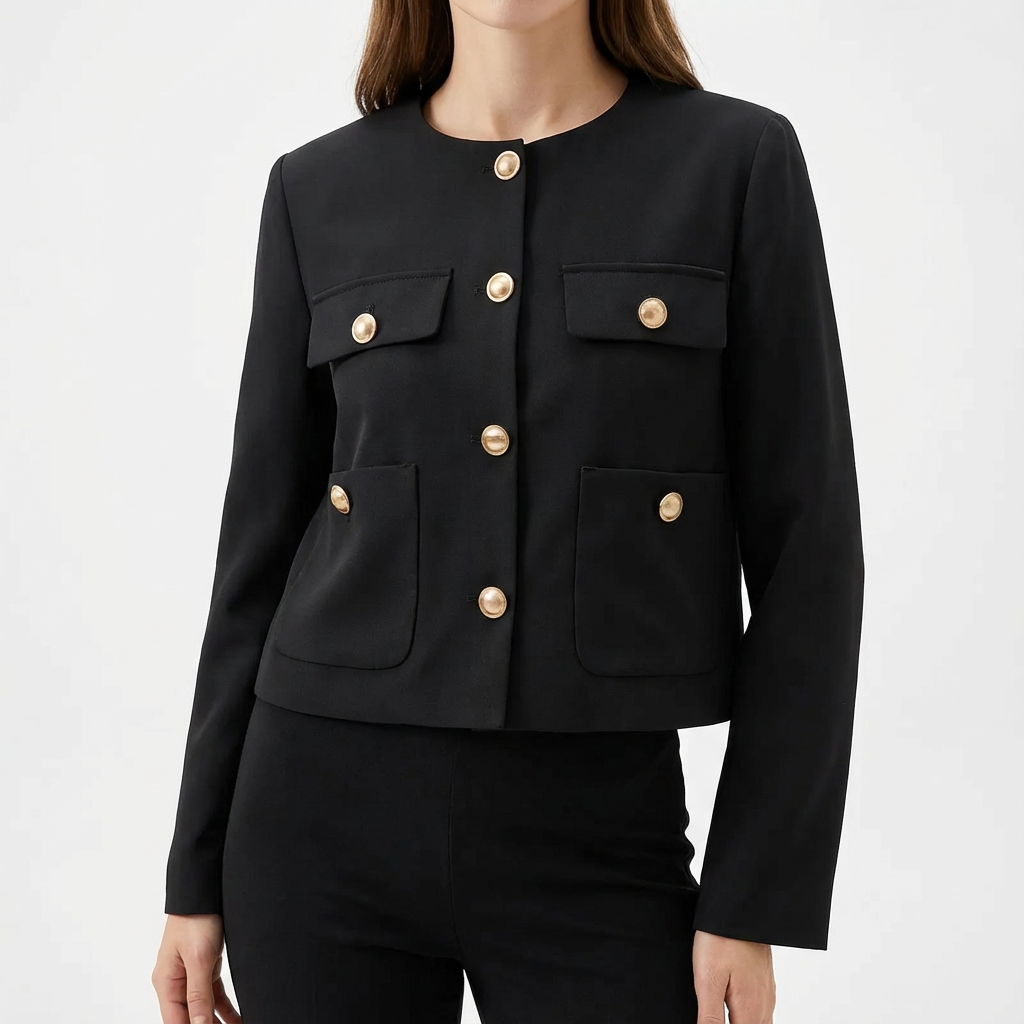 Women's Cotton Blazer Jacket - Vonnera