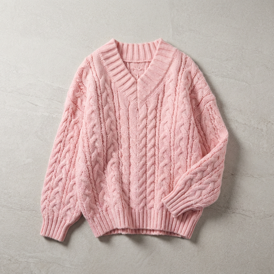 Cannes Women's Knit V-Neck Sweater - Vonnera