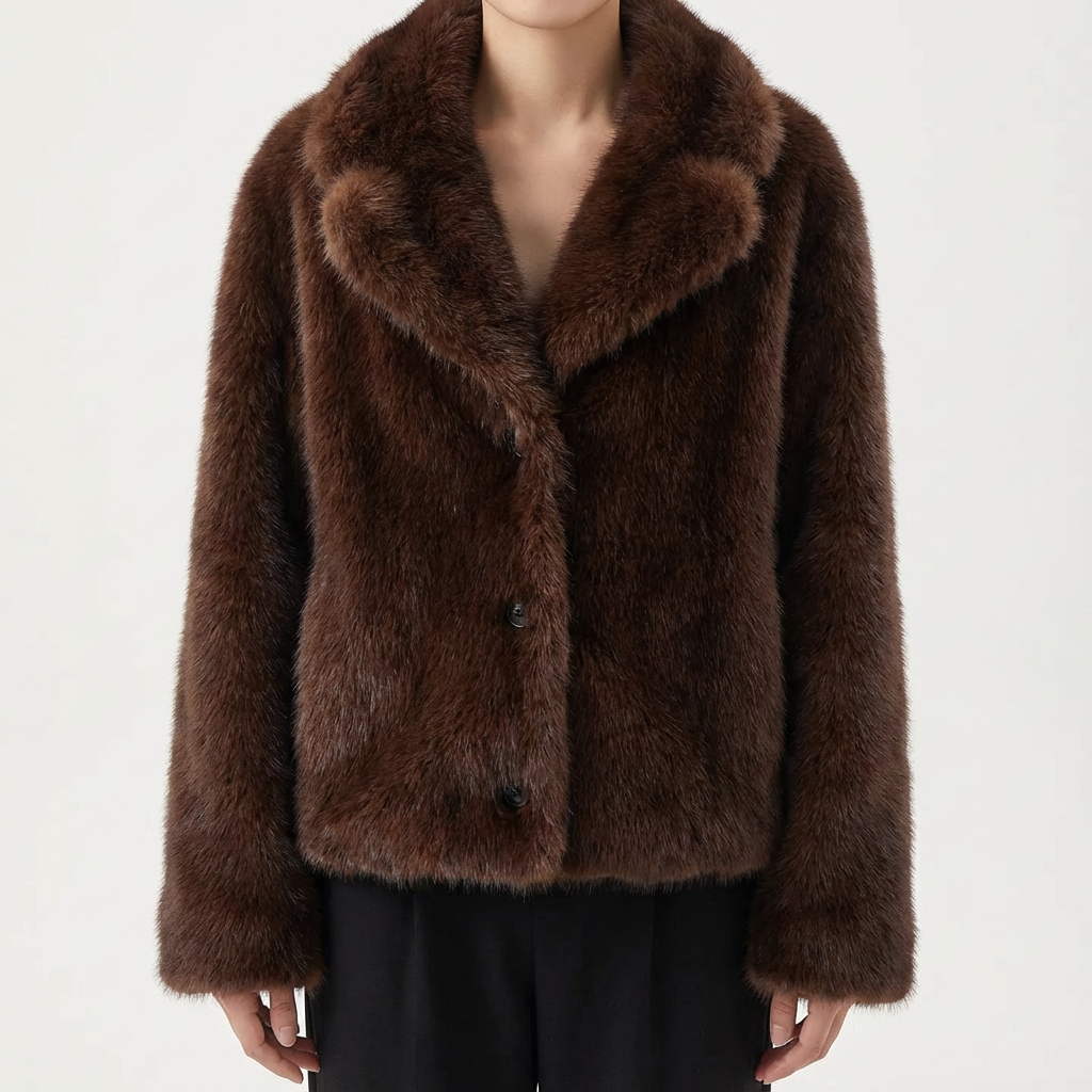 Women's Suede Fur Jacket - Vonnera