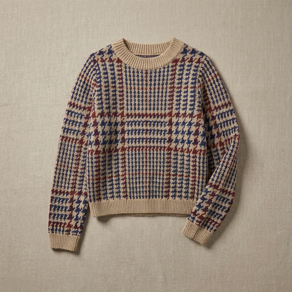 Women's Houndstooth Sweater - Vonnera