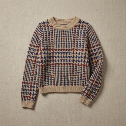 Women's Houndstooth Sweater - Vonnera
