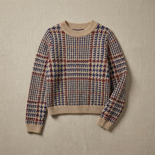 Women's Houndstooth Sweater - Vonnera