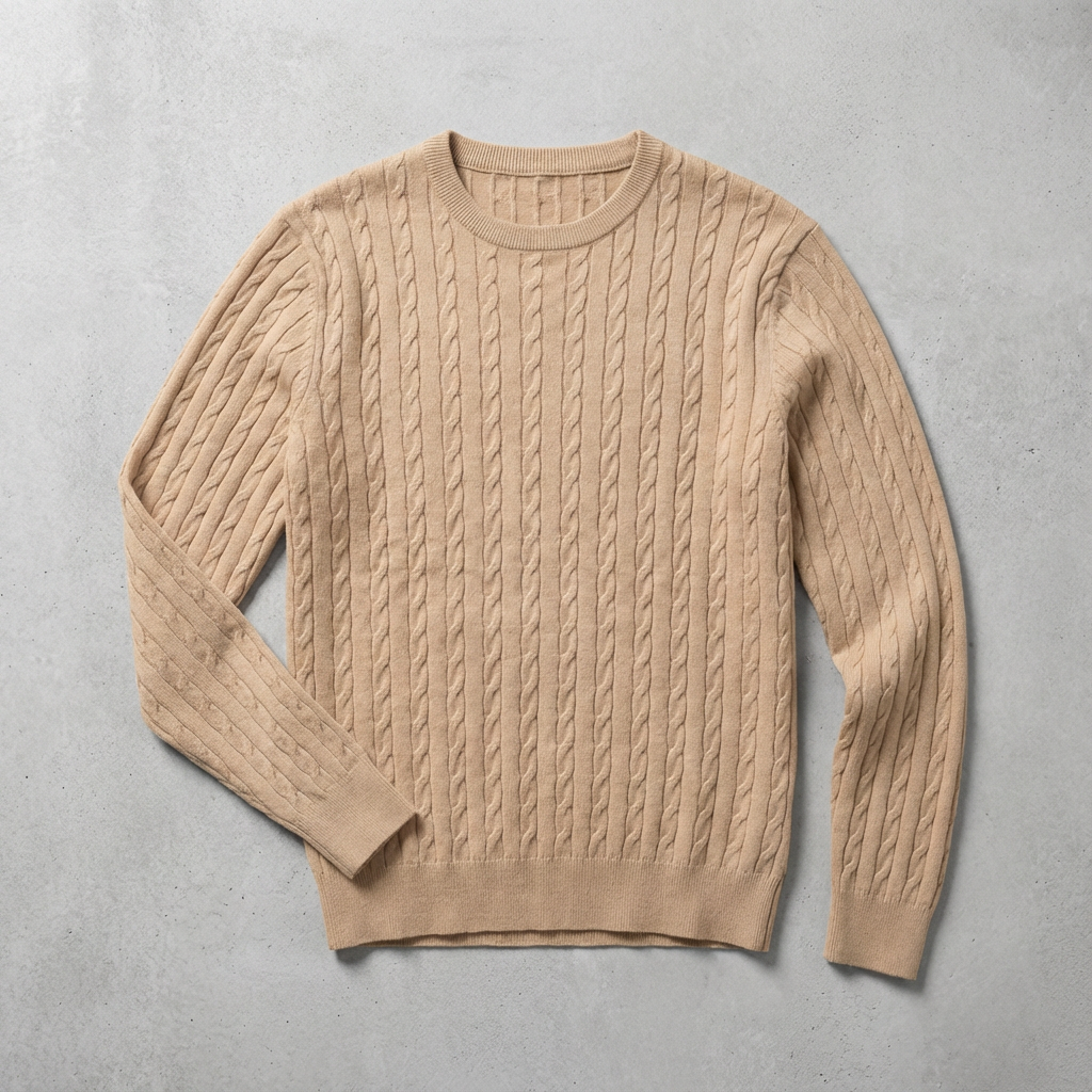 Serafina Women's Wool Cable Knit Sweater - Vonnera