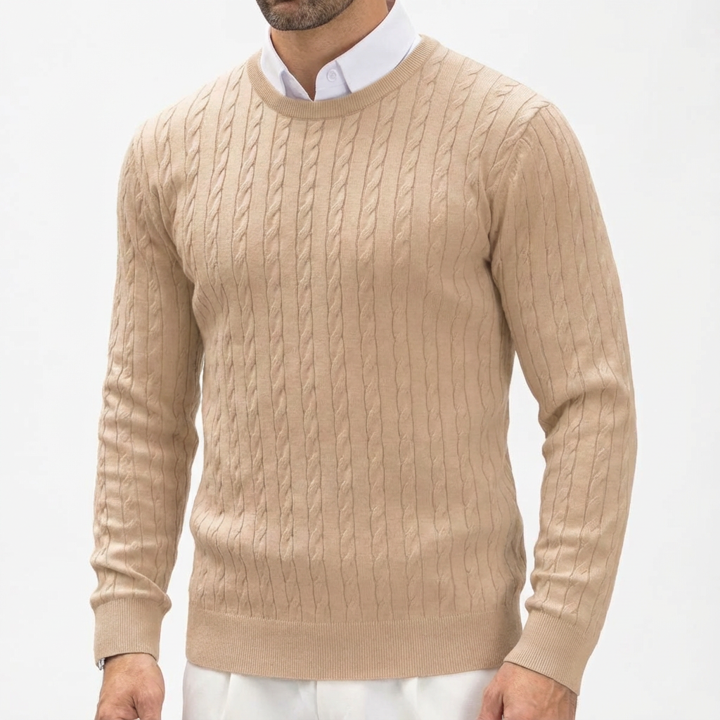 Women's Cable Knit Pullover Sweater - Vonnera