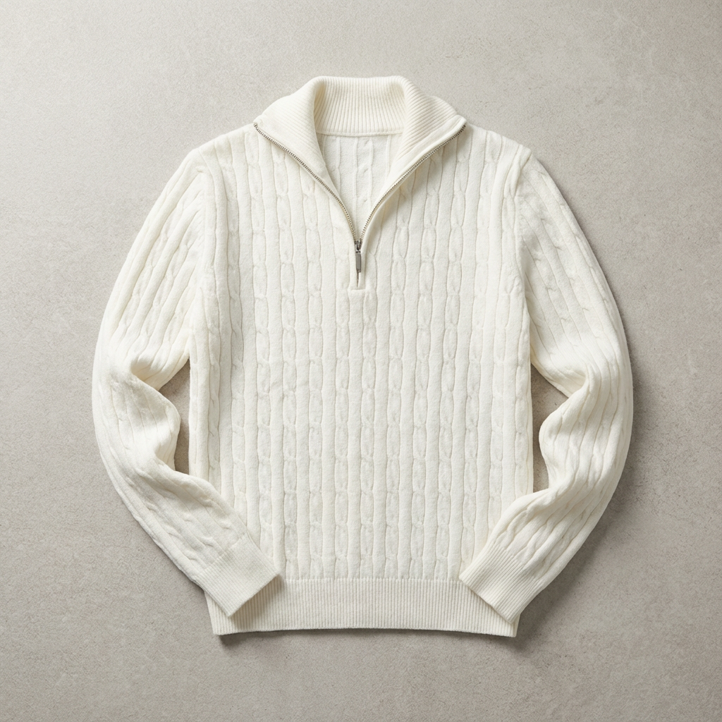 Merino Half Zip Sweater - Vonnera