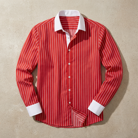 Women's Cotton Striped Knit Shirt - Vonnera