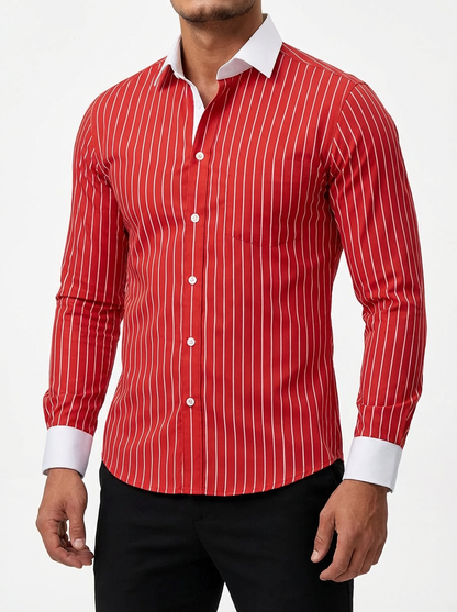 Serafina Women's Cotton Striped Knit Shirt - Vonnera