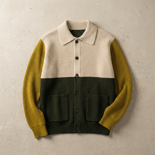 Merino Wool Cardigan Sweater Grey - Vonnera