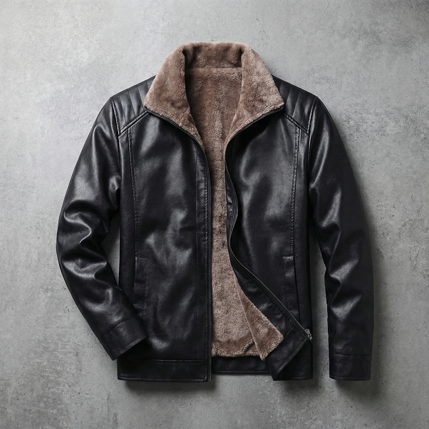 Rome Men's Leather Biker Jacket - Vonnera