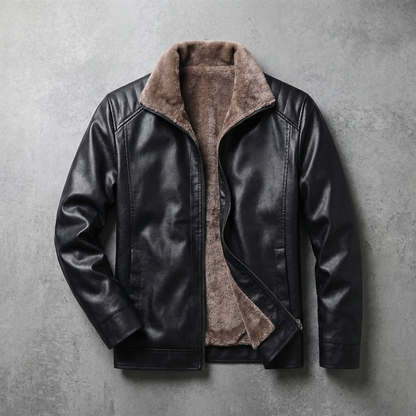 Rome Men's Leather Biker Jacket - Vonnera