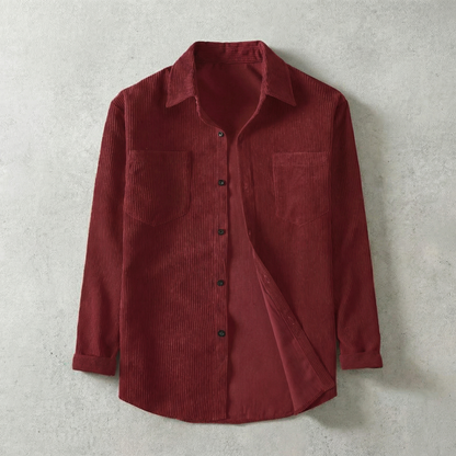 Napoli Men's Corduroy Dress Shirt - Vonnera