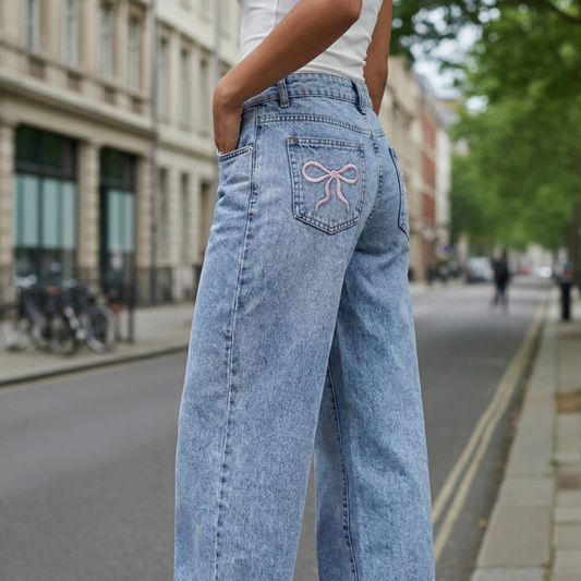 Women's Wide Leg Jeans - Vonnera