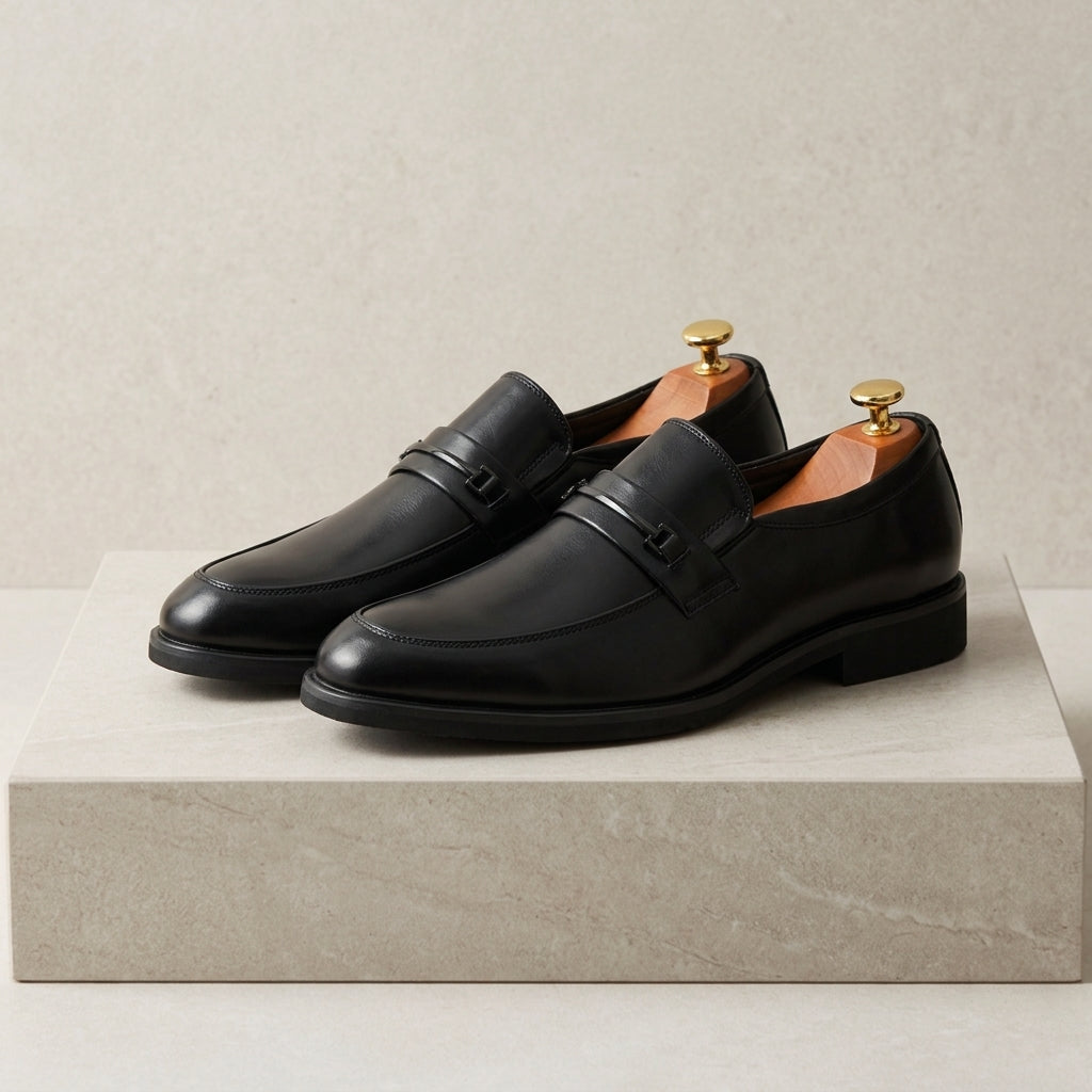 Men's Leather Loafers Classic Brown - Vonnera