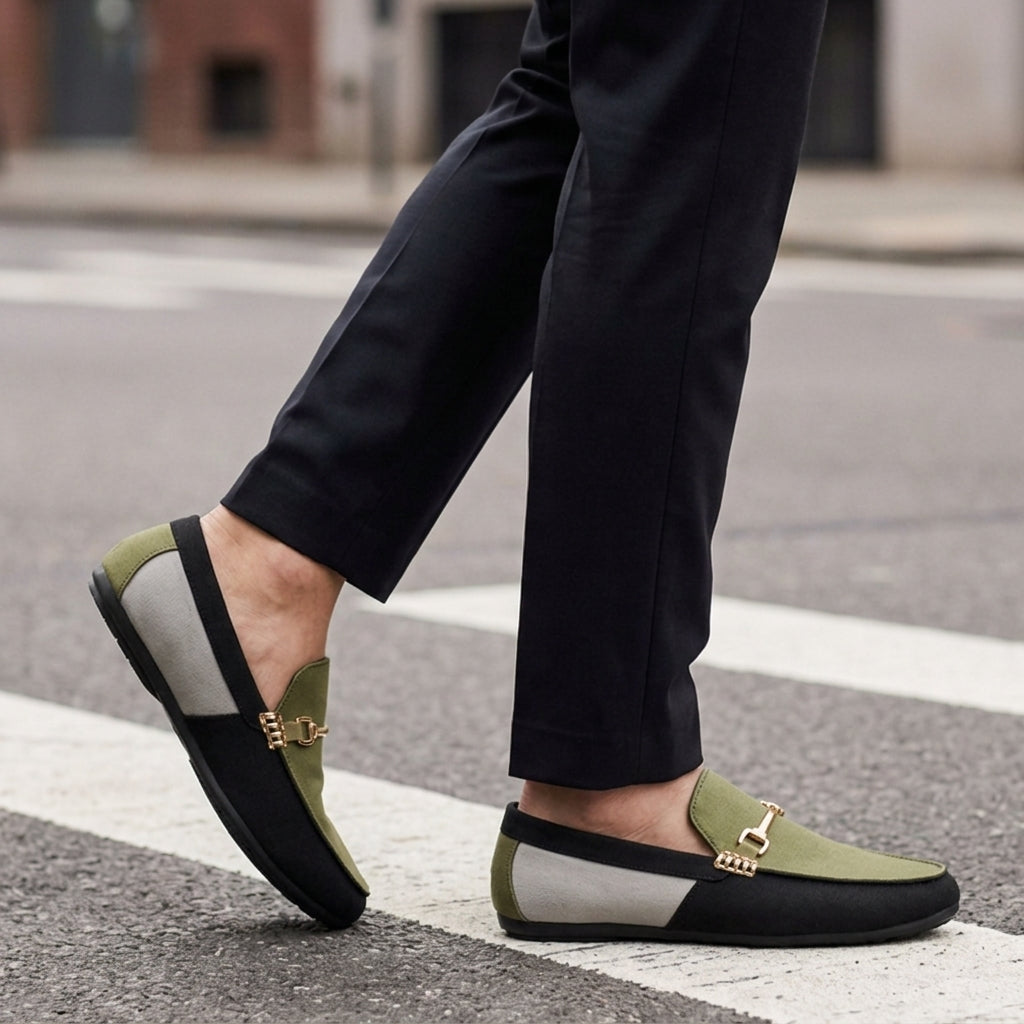 Milano Men's Patchwork Loafers - Vonnera
