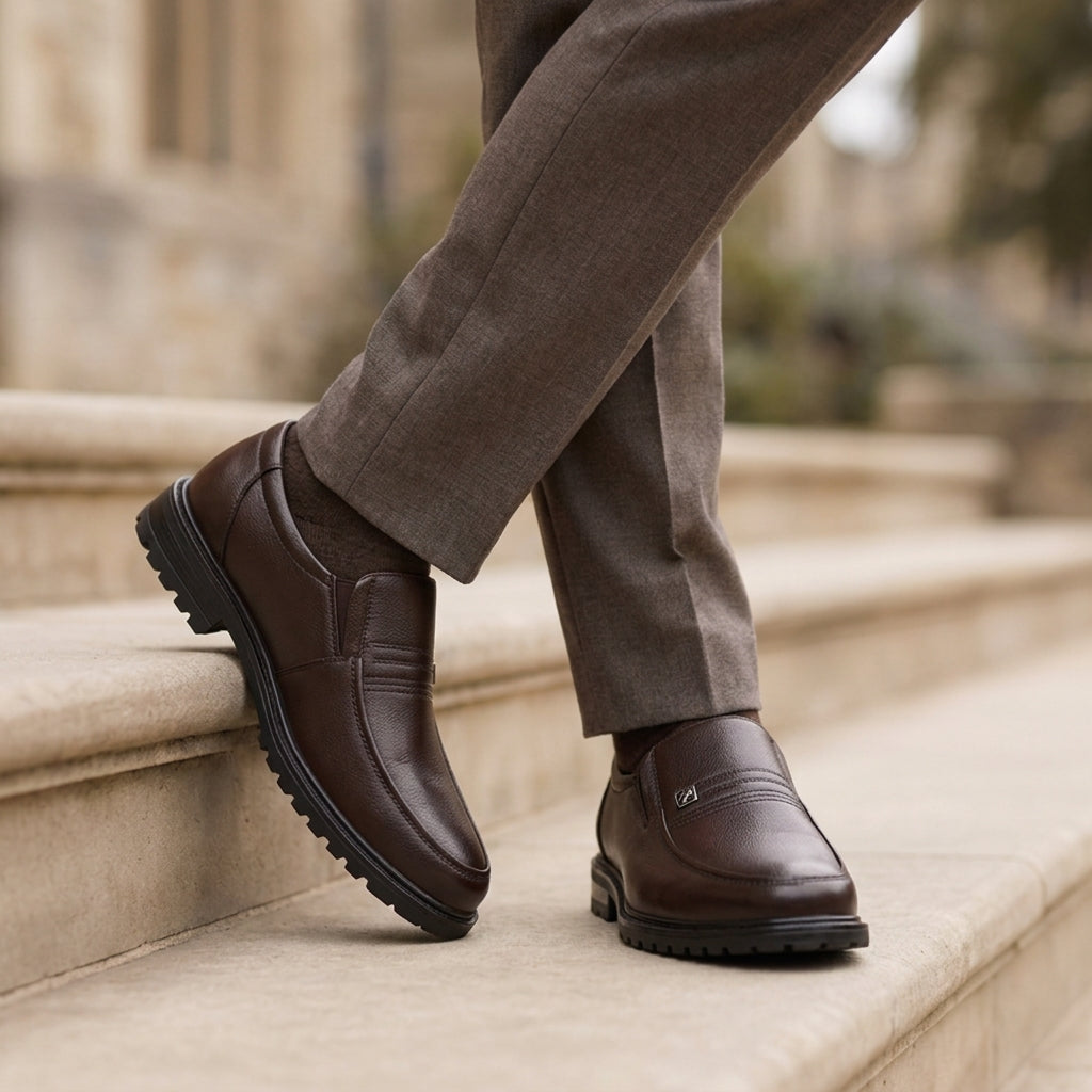 Men's Faux Leather Loafers Casual Monaco - Vonnera
