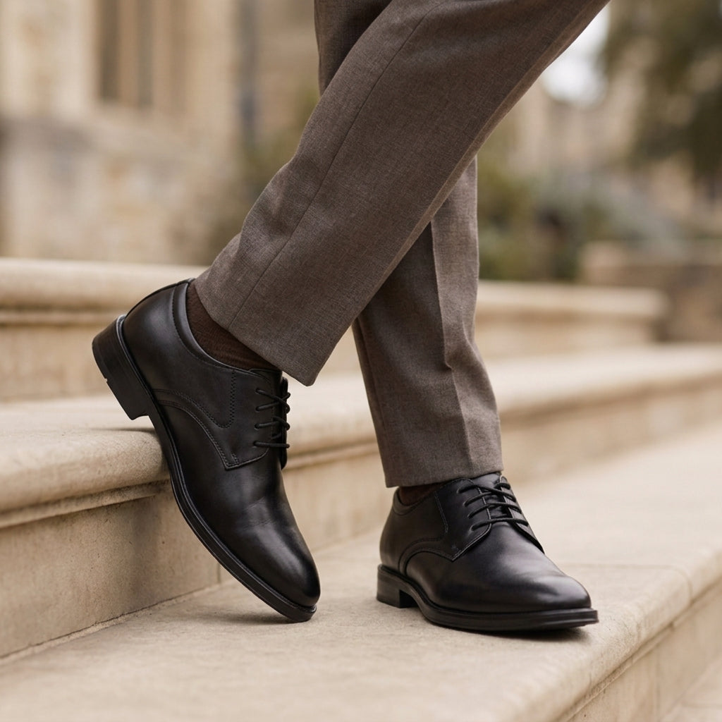 Men's Leather Oxfords Shoes - Vonnera