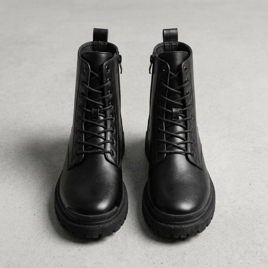 Men's High Leather Boots Naples - Vonnera