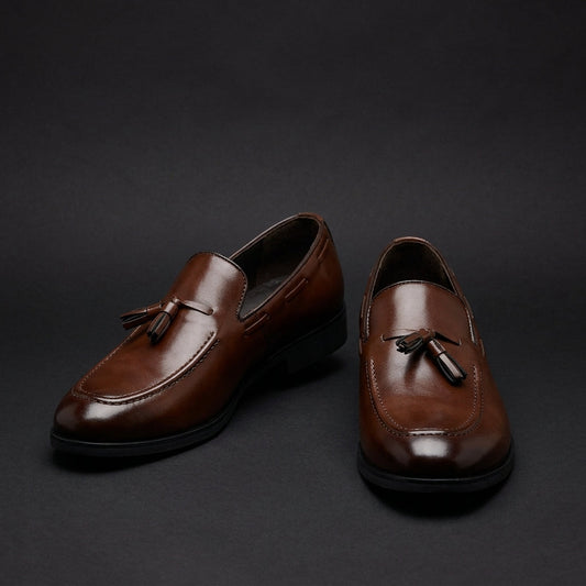 Sorvello Men's Moccasin Leather Shoes - Vonnera