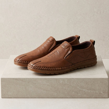 Men's Leather Loafers Casual Brown - Vonnera