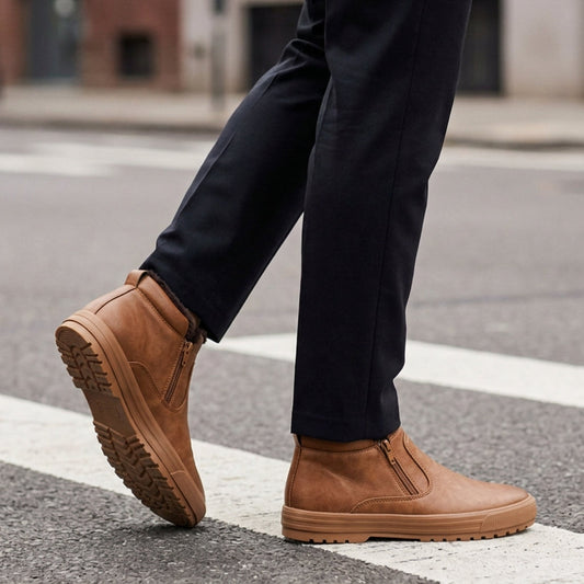 Hiro Men's Leather High Boots - Vonnera
